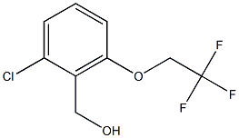 [2-chloro-6-(2,2,2-trifluoroethoxy)phenyl]methanol 化学構造式