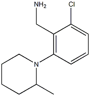 [2-chloro-6-(2-methylpiperidin-1-yl)phenyl]methanamine,,结构式