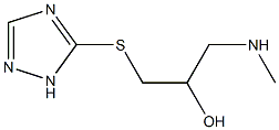 [2-hydroxy-3-(1H-1,2,4-triazol-5-ylsulfanyl)propyl](methyl)amine Structure
