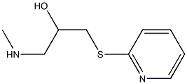 [2-hydroxy-3-(pyridin-2-ylsulfanyl)propyl](methyl)amine,,结构式