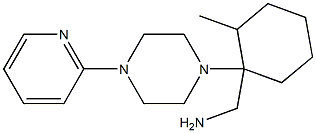 [2-methyl-1-(4-pyridin-2-ylpiperazin-1-yl)cyclohexyl]methylamine Structure