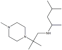 [2-methyl-2-(4-methylpiperazin-1-yl)propyl](4-methylpentan-2-yl)amine 结构式