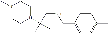 [2-methyl-2-(4-methylpiperazin-1-yl)propyl][(4-methylphenyl)methyl]amine 结构式