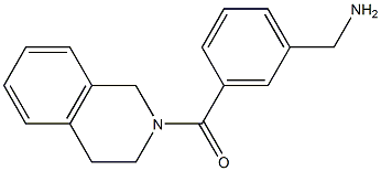 [3-(1,2,3,4-tetrahydroisoquinolin-2-ylcarbonyl)phenyl]methanamine 化学構造式