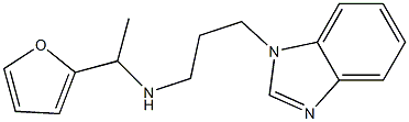 [3-(1H-1,3-benzodiazol-1-yl)propyl][1-(furan-2-yl)ethyl]amine Structure