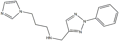 [3-(1H-imidazol-1-yl)propyl][(2-phenyl-2H-1,2,3-triazol-4-yl)methyl]amine Struktur