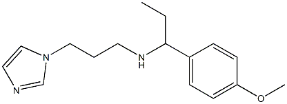 [3-(1H-imidazol-1-yl)propyl][1-(4-methoxyphenyl)propyl]amine Structure