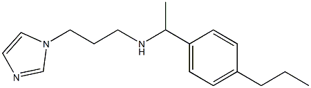 [3-(1H-imidazol-1-yl)propyl][1-(4-propylphenyl)ethyl]amine 结构式