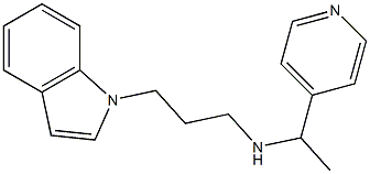 [3-(1H-indol-1-yl)propyl][1-(pyridin-4-yl)ethyl]amine Structure