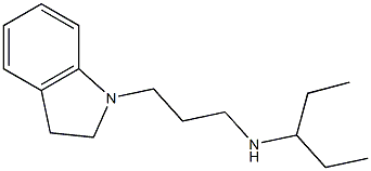 [3-(2,3-dihydro-1H-indol-1-yl)propyl](pentan-3-yl)amine Structure