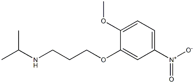 [3-(2-methoxy-5-nitrophenoxy)propyl](propan-2-yl)amine Struktur