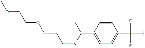 [3-(2-methoxyethoxy)propyl]({1-[4-(trifluoromethyl)phenyl]ethyl})amine,,结构式