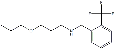 [3-(2-methylpropoxy)propyl]({[2-(trifluoromethyl)phenyl]methyl})amine Struktur