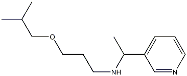 [3-(2-methylpropoxy)propyl][1-(pyridin-3-yl)ethyl]amine 结构式