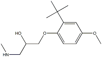 [3-(2-tert-butyl-4-methoxyphenoxy)-2-hydroxypropyl](methyl)amine Struktur