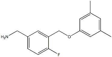 [3-(3,5-dimethylphenoxymethyl)-4-fluorophenyl]methanamine Structure