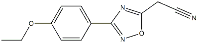 [3-(4-ethoxyphenyl)-1,2,4-oxadiazol-5-yl]acetonitrile 化学構造式