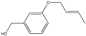 [3-(but-2-en-1-yloxy)phenyl]methanol,,结构式