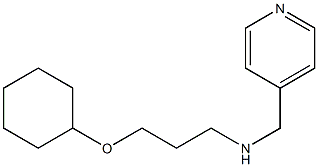 [3-(cyclohexyloxy)propyl](pyridin-4-ylmethyl)amine Structure