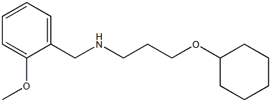 [3-(cyclohexyloxy)propyl][(2-methoxyphenyl)methyl]amine Struktur