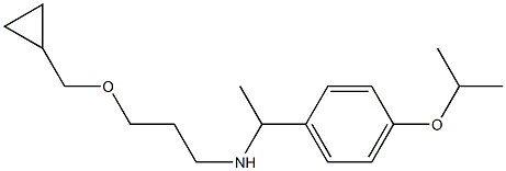 [3-(cyclopropylmethoxy)propyl]({1-[4-(propan-2-yloxy)phenyl]ethyl})amine Structure