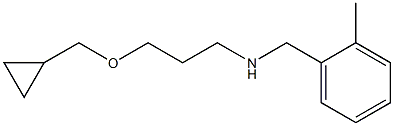[3-(cyclopropylmethoxy)propyl][(2-methylphenyl)methyl]amine 结构式
