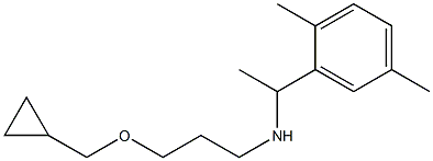 [3-(cyclopropylmethoxy)propyl][1-(2,5-dimethylphenyl)ethyl]amine Struktur