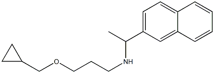 [3-(cyclopropylmethoxy)propyl][1-(naphthalen-2-yl)ethyl]amine Struktur