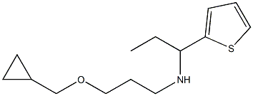 [3-(cyclopropylmethoxy)propyl][1-(thiophen-2-yl)propyl]amine Structure