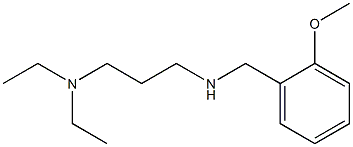 [3-(diethylamino)propyl][(2-methoxyphenyl)methyl]amine,,结构式