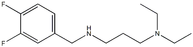 [3-(diethylamino)propyl][(3,4-difluorophenyl)methyl]amine 化学構造式