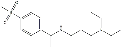 [3-(diethylamino)propyl][1-(4-methanesulfonylphenyl)ethyl]amine Structure