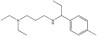 [3-(diethylamino)propyl][1-(4-methylphenyl)propyl]amine,,结构式