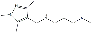 [3-(dimethylamino)propyl][(1,3,5-trimethyl-1H-pyrazol-4-yl)methyl]amine,,结构式