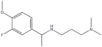 [3-(dimethylamino)propyl][1-(3-fluoro-4-methoxyphenyl)ethyl]amine Structure