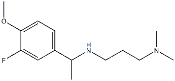 [3-(dimethylamino)propyl][1-(3-fluoro-4-methoxyphenyl)ethyl]amine|