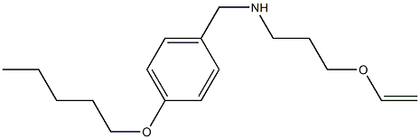 [3-(ethenyloxy)propyl]({[4-(pentyloxy)phenyl]methyl})amine 化学構造式