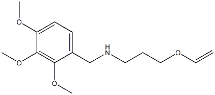 [3-(ethenyloxy)propyl][(2,3,4-trimethoxyphenyl)methyl]amine Structure