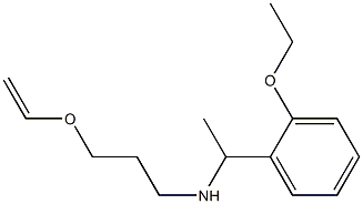 [3-(ethenyloxy)propyl][1-(2-ethoxyphenyl)ethyl]amine Structure