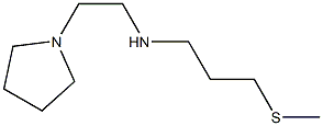 [3-(methylsulfanyl)propyl][2-(pyrrolidin-1-yl)ethyl]amine,,结构式