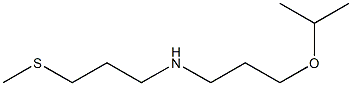 [3-(methylsulfanyl)propyl][3-(propan-2-yloxy)propyl]amine,,结构式