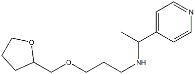 [3-(oxolan-2-ylmethoxy)propyl][1-(pyridin-4-yl)ethyl]amine 结构式