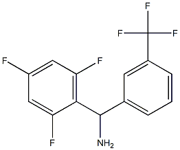 [3-(trifluoromethyl)phenyl](2,4,6-trifluorophenyl)methanamine Structure