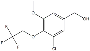 [3-chloro-5-methoxy-4-(2,2,2-trifluoroethoxy)phenyl]methanol Structure