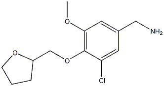 [3-chloro-5-methoxy-4-(oxolan-2-ylmethoxy)phenyl]methanamine