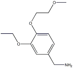 [3-ethoxy-4-(2-methoxyethoxy)phenyl]methanamine 结构式