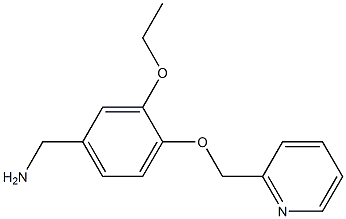 [3-ethoxy-4-(pyridin-2-ylmethoxy)phenyl]methanamine Struktur
