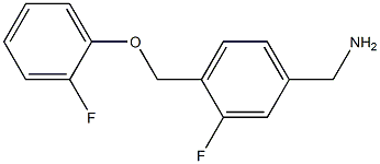 [3-fluoro-4-(2-fluorophenoxymethyl)phenyl]methanamine Structure