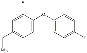 [3-fluoro-4-(4-fluorophenoxy)phenyl]methanamine 结构式