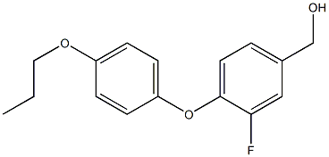 [3-fluoro-4-(4-propoxyphenoxy)phenyl]methanol Struktur